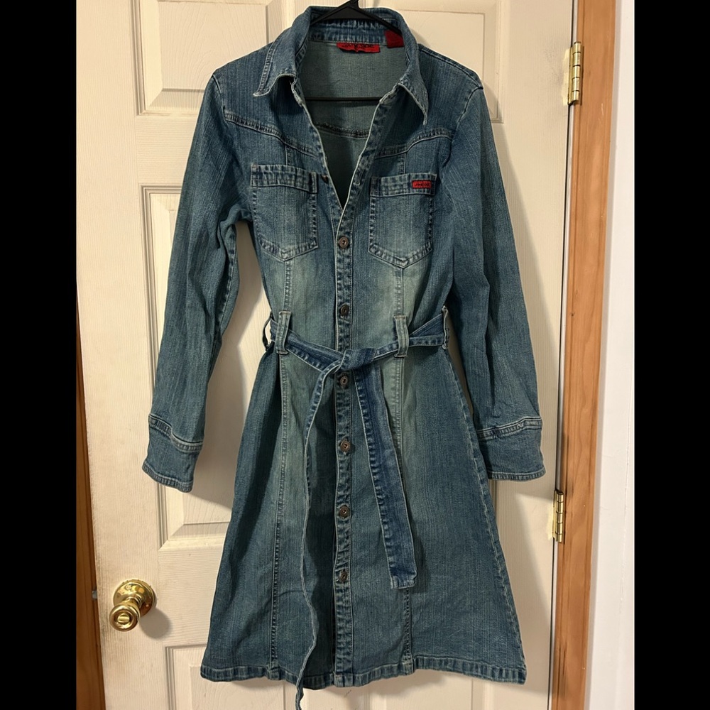 Jane Doe Women’s Juniors Jeans Denim Dress size M L